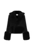 The Caviar Cropped Groupie Coat sold by Selkie