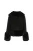 The Caviar Cropped Groupie Coat sold by Selkie