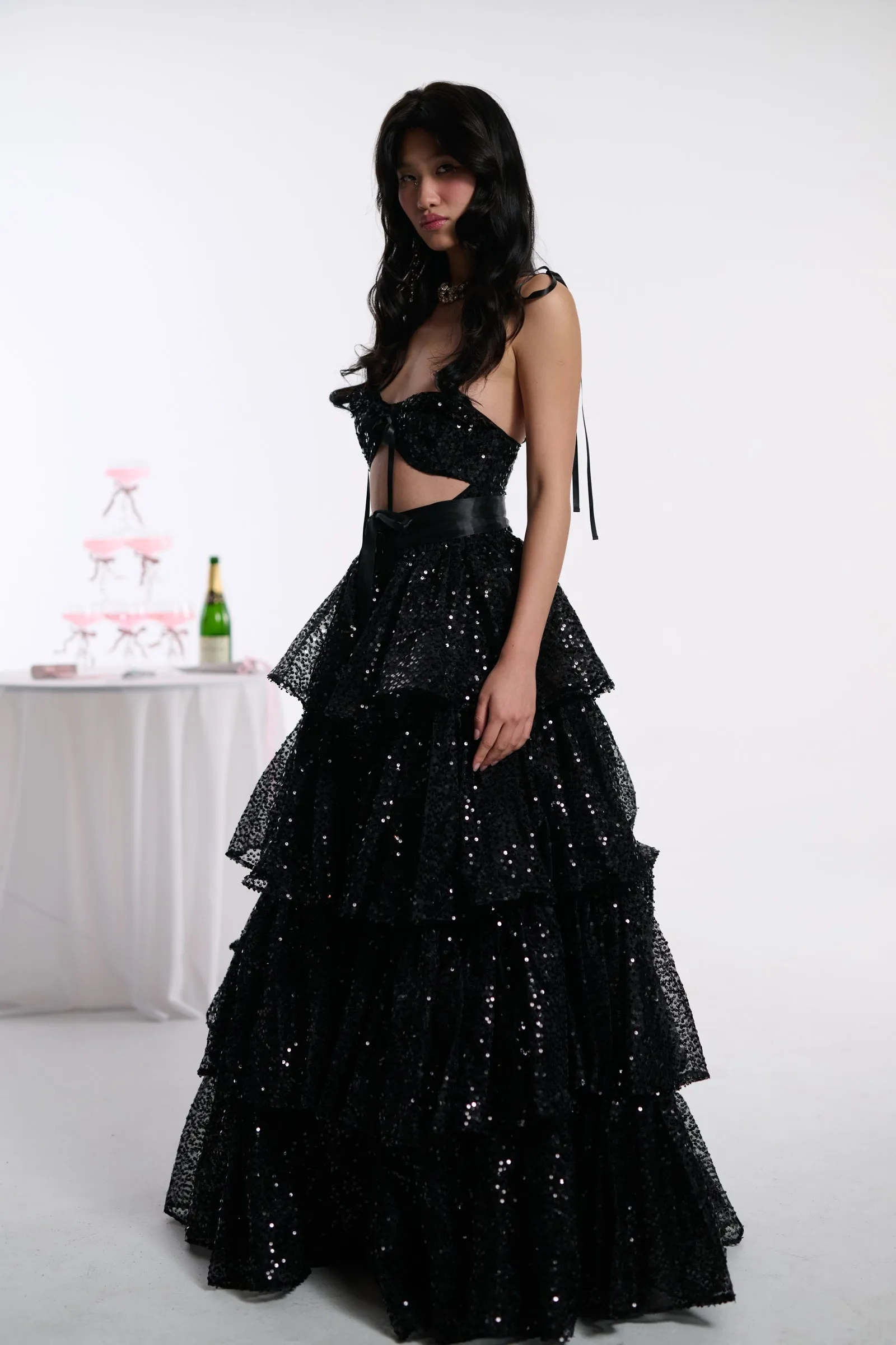 The Onyx Champagne Set sold by Selkie product image thumbnail 5