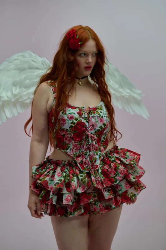 Roses Are Red Duchess Corset sold by Selkie