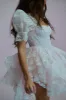 The Pink Lace Cecile Dress sold by Selkie