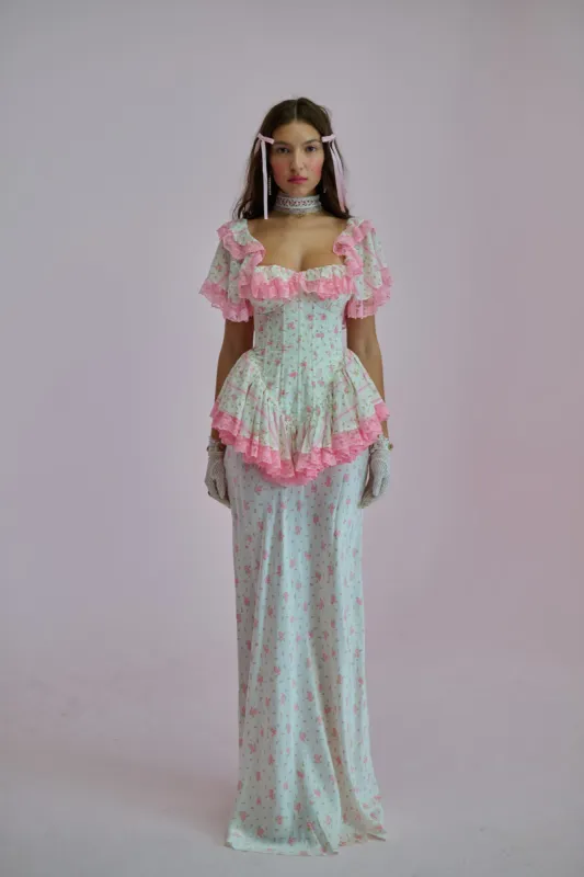 The Pillow Fight Flutter Slip Skirt sold by Selkie