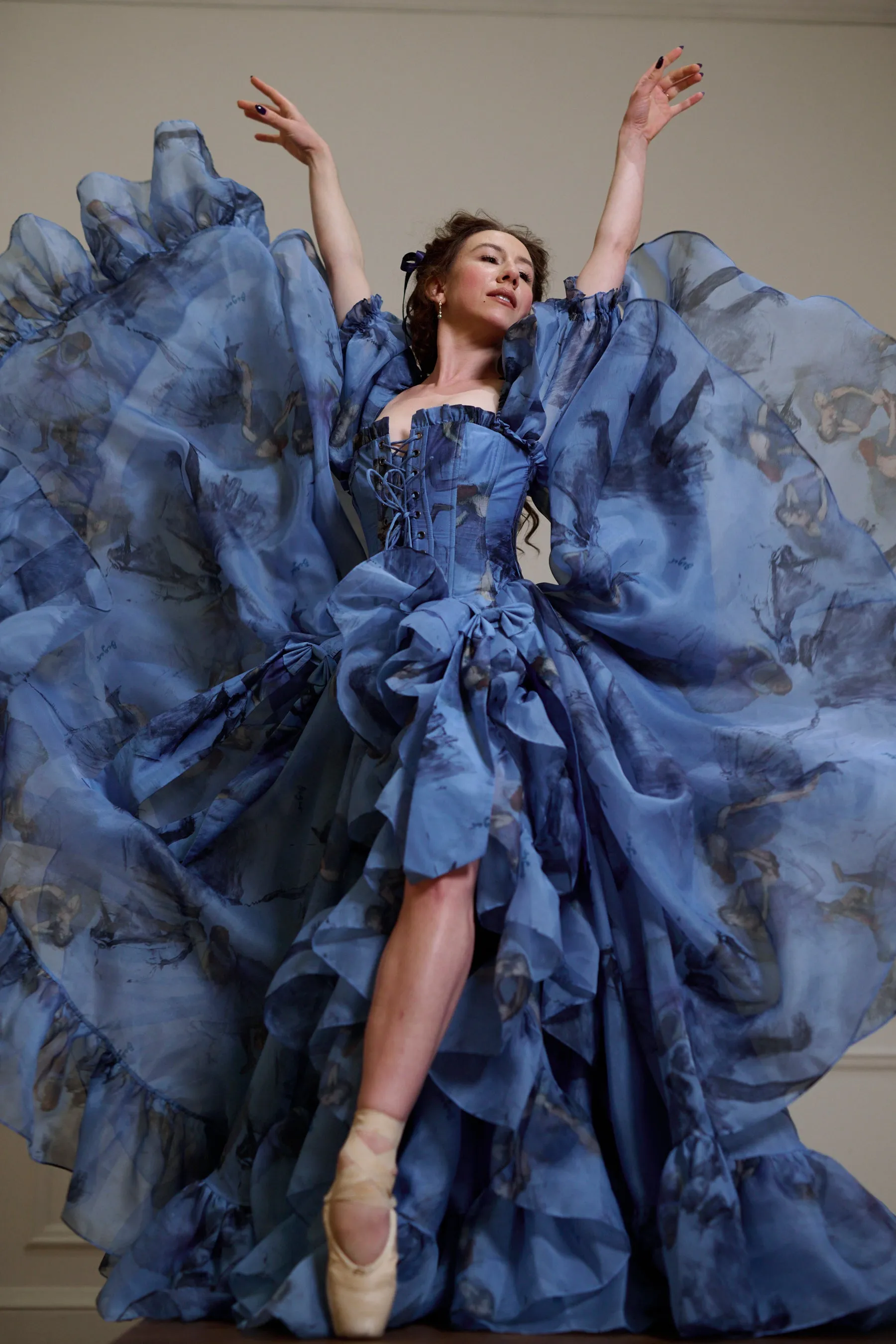 The Blue Dancer In Bloom Gown sold by Selkie product image thumbnail 2