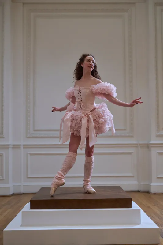 En Pointe Silk Paris Corset sold by Selkie