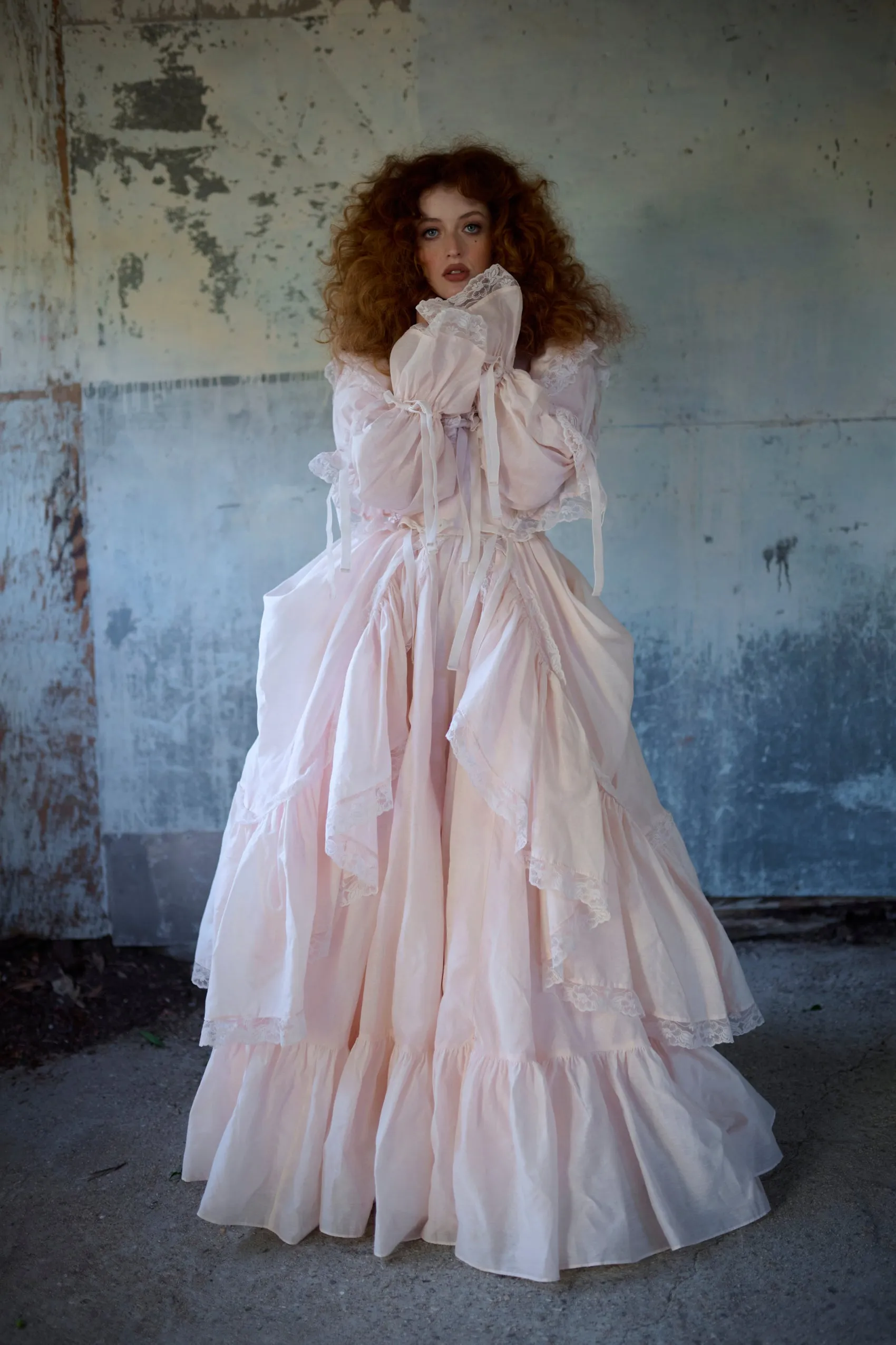 The Blush Silk Organdy Waltz Gown sold by Selkie product image thumbnail 3
