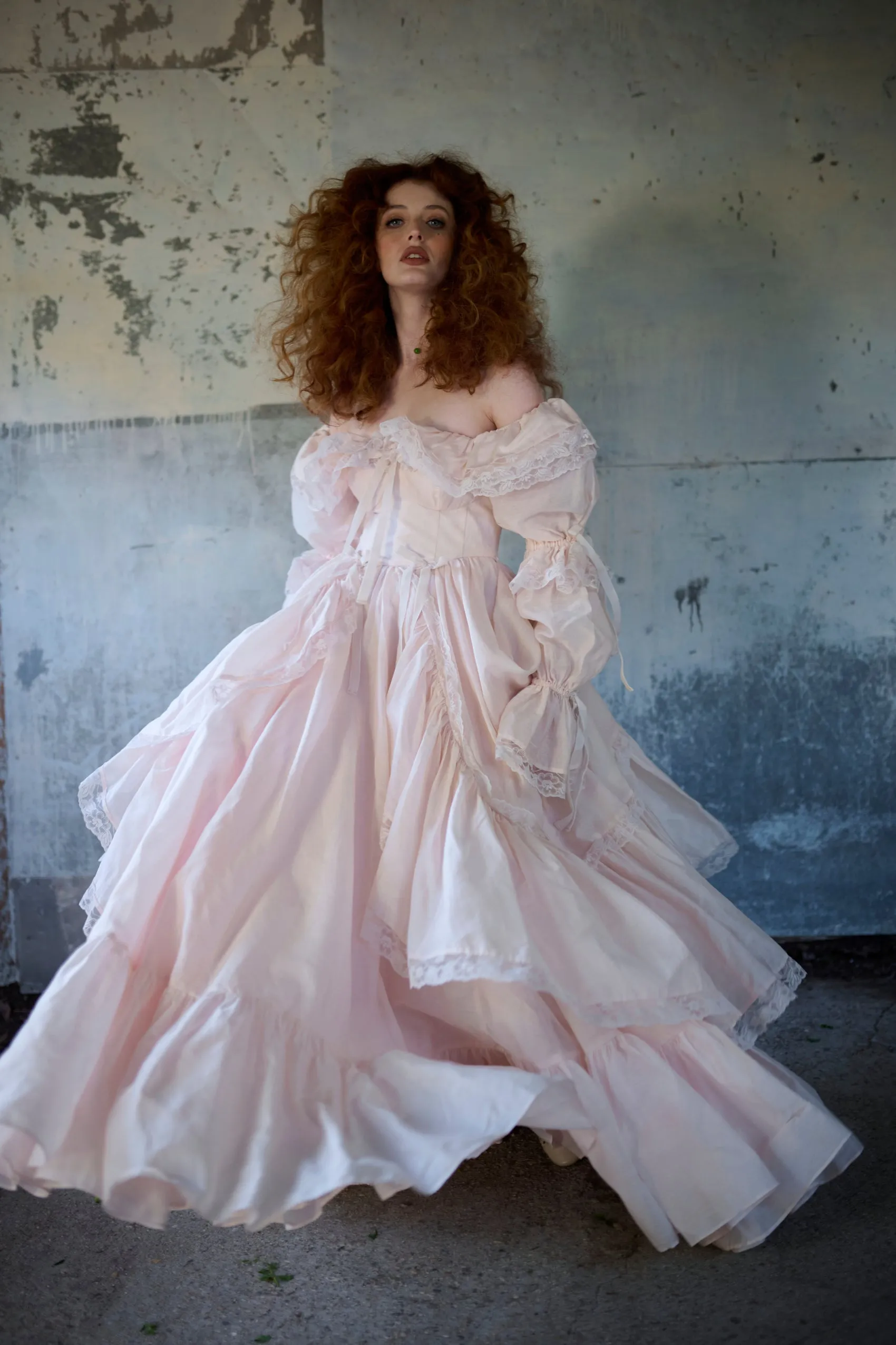The Blush Silk Organdy Waltz Gown sold by Selkie product image thumbnail 2