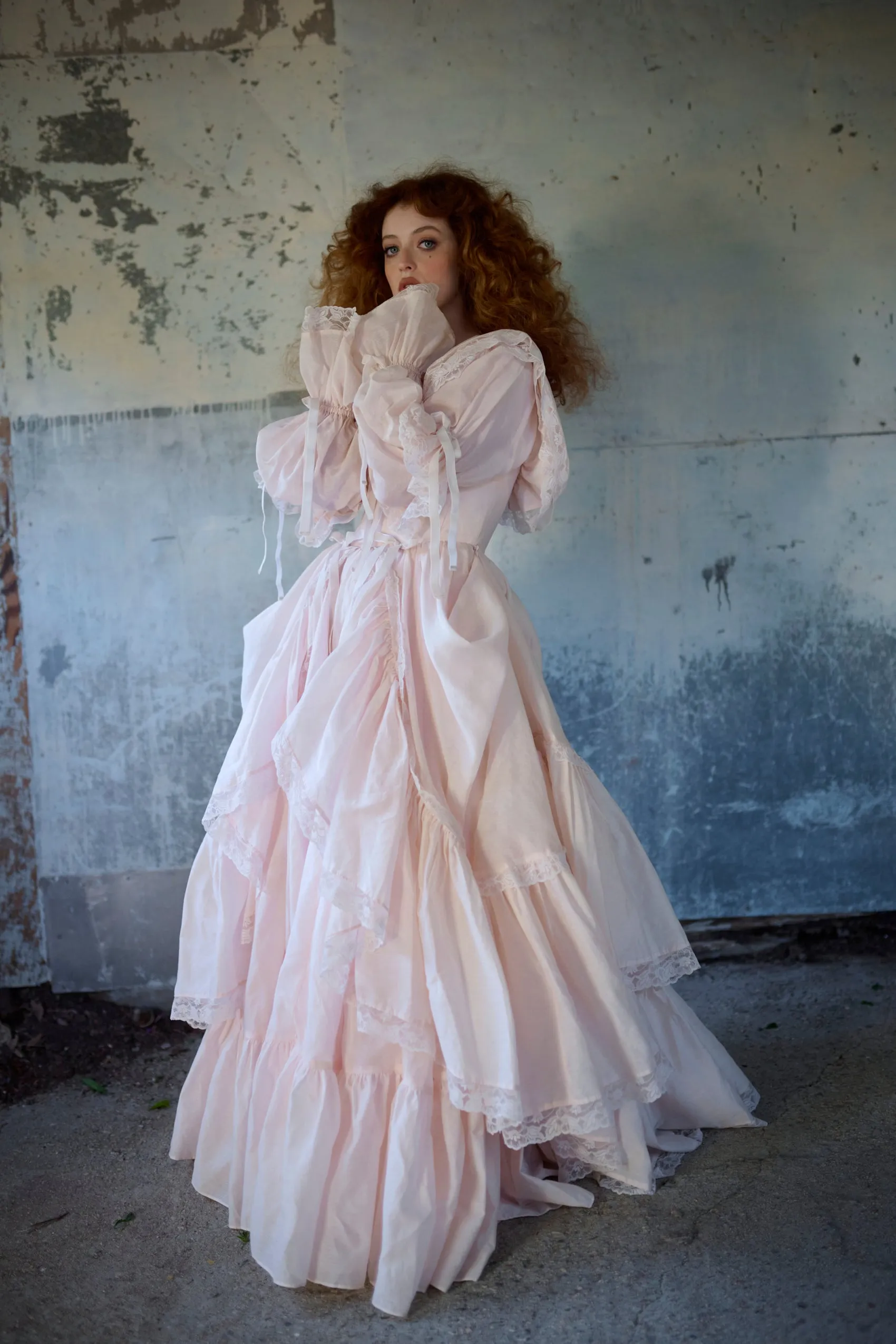 The Blush Silk Organdy Waltz Gown sold by Selkie