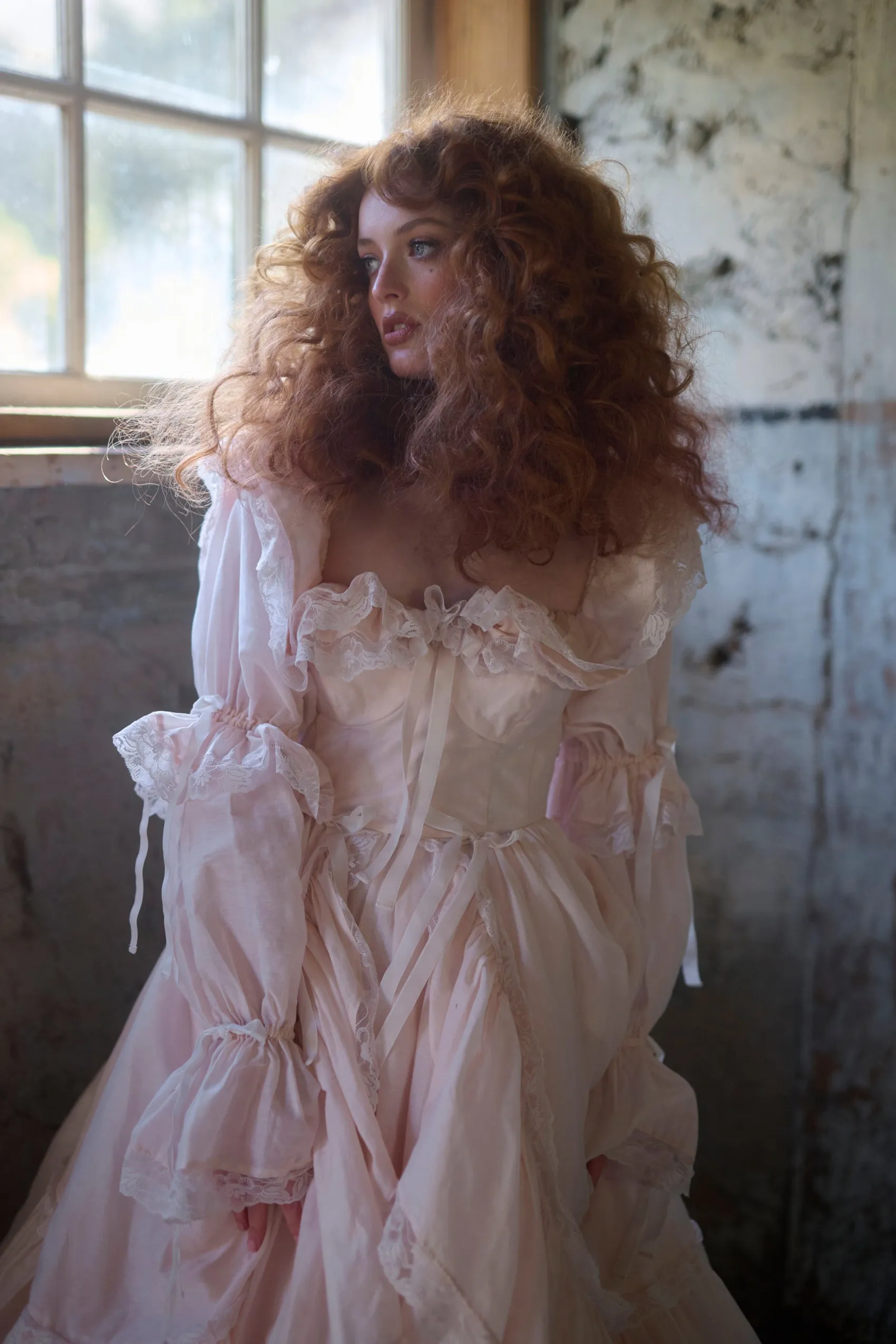 The Blush Silk Organdy Waltz Gown sold by Selkie product image thumbnail 4