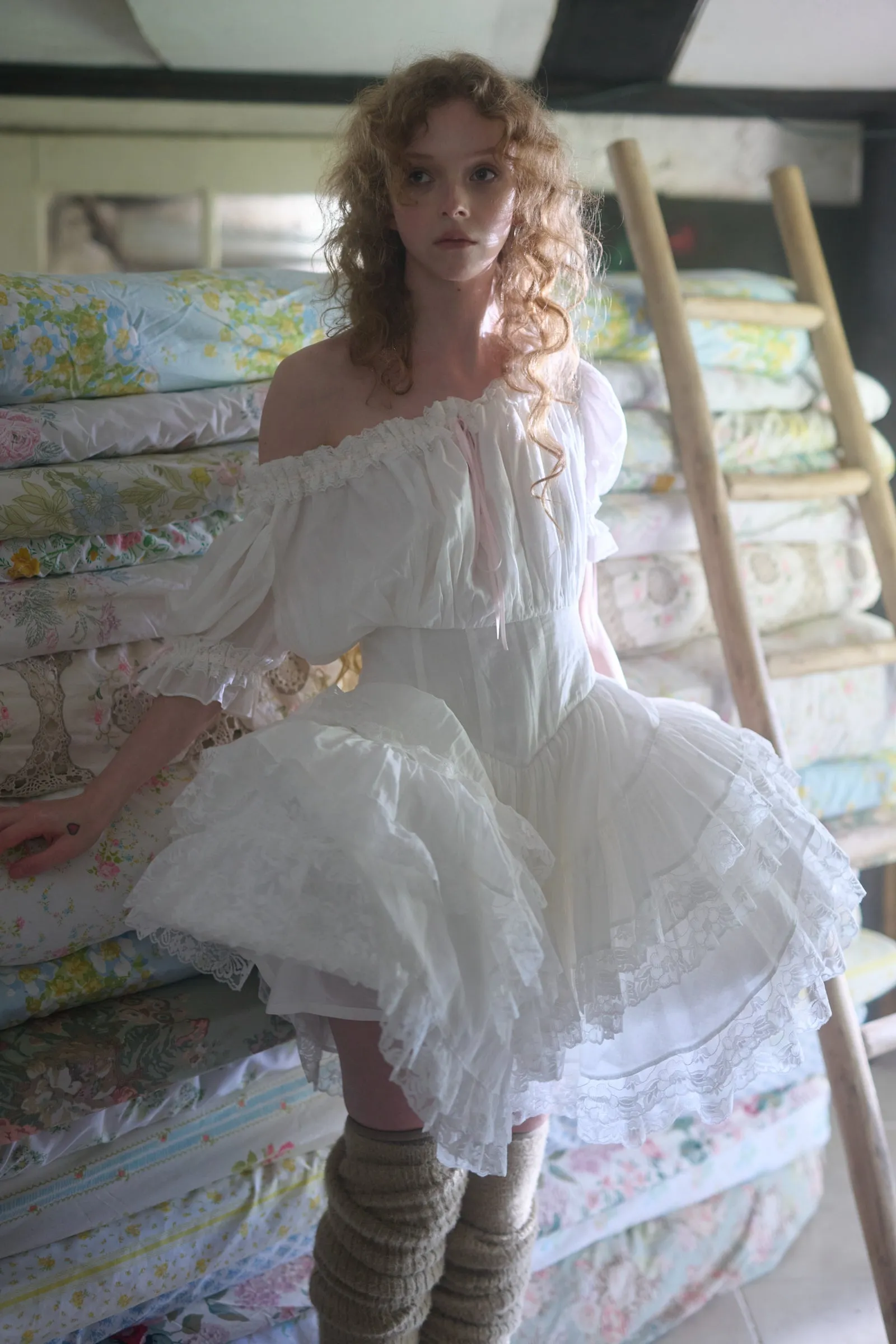 The Ivory Shipwrecked Dress sold by Selkie product image thumbnail 2
