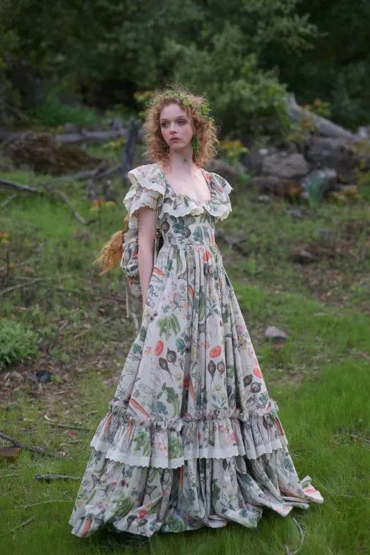 the garden roses silk gauze ritz dress The Garden Roses Silk Gauze Ritz Dress