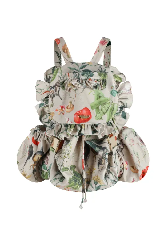 The Garden Botanics Ruffle Backpack sold by Selkie