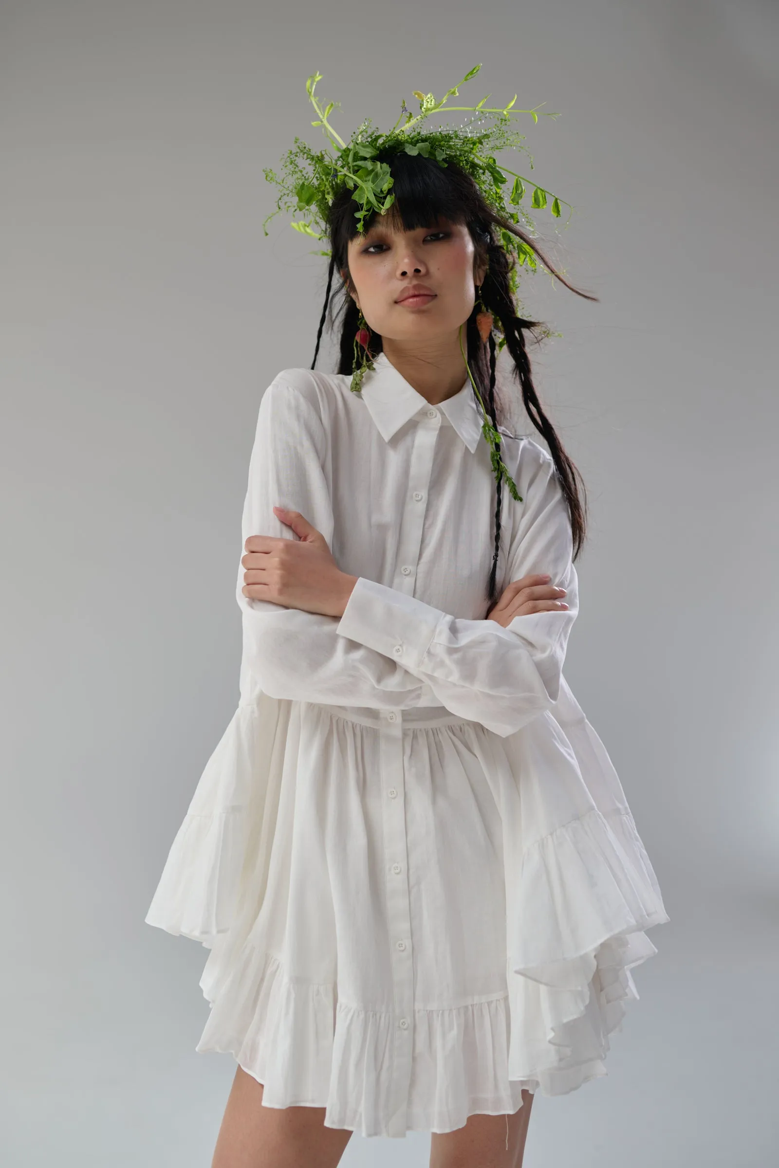 The Ivory Windsor Blouse sold by Selkie product image thumbnail 3