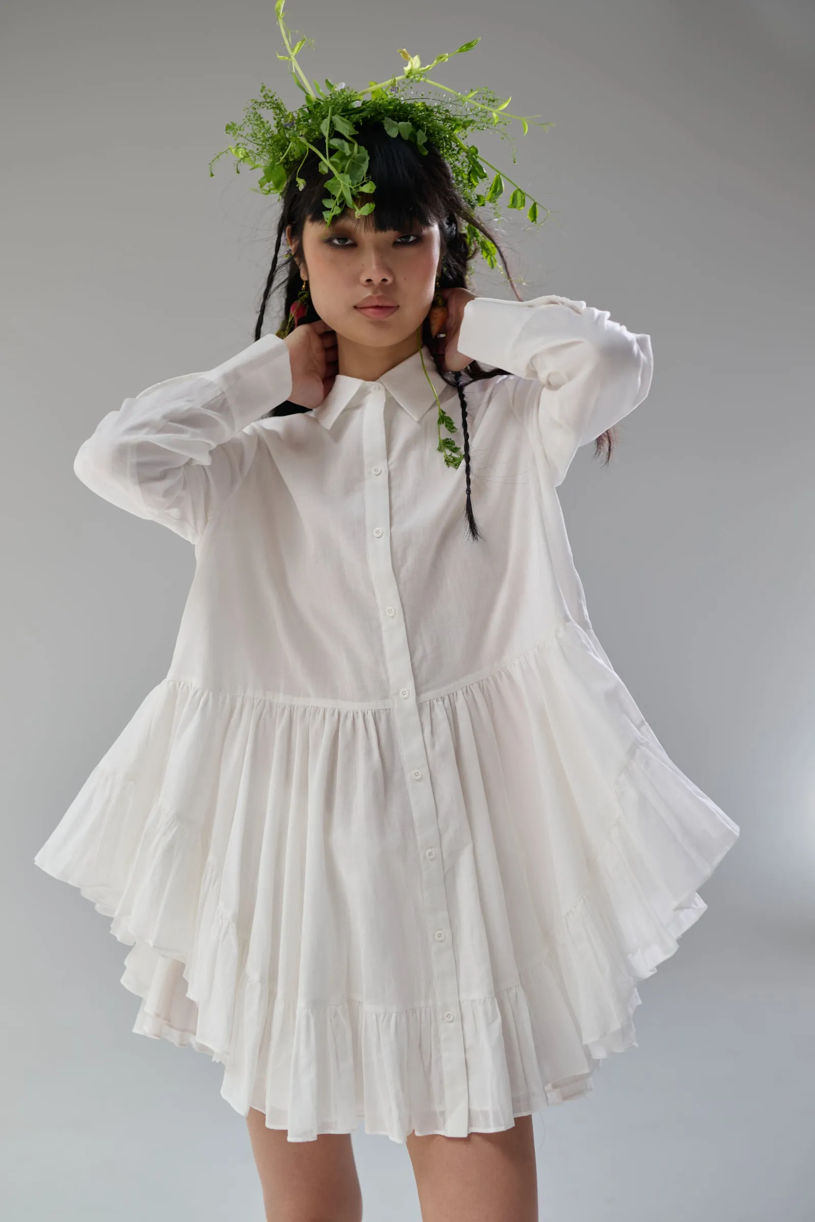 The Ivory Windsor Blouse sold by Selkie product image thumbnail 2