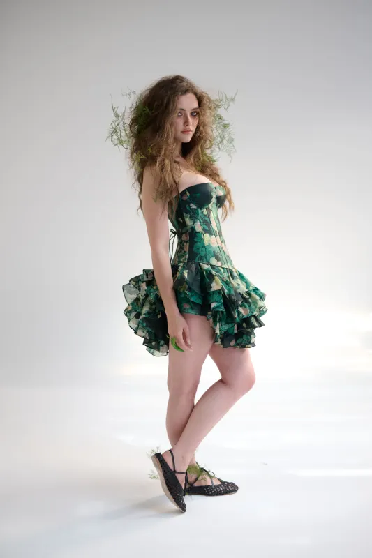 The Enchantment Silk Mini Skirt made by Selkie