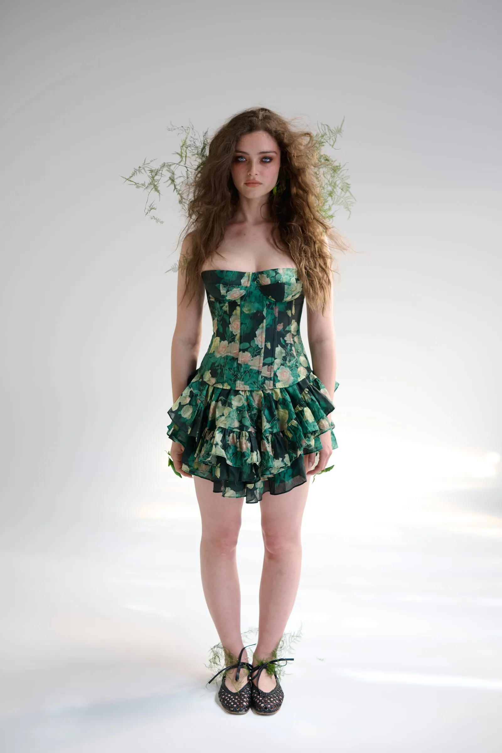 The Enchantment Silk Mini Skirt sold by Selkie product image thumbnail 3