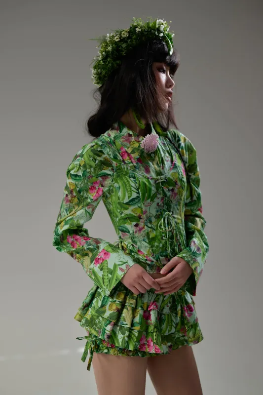 The Sweet Pea Duchess Corset sold by Selkie