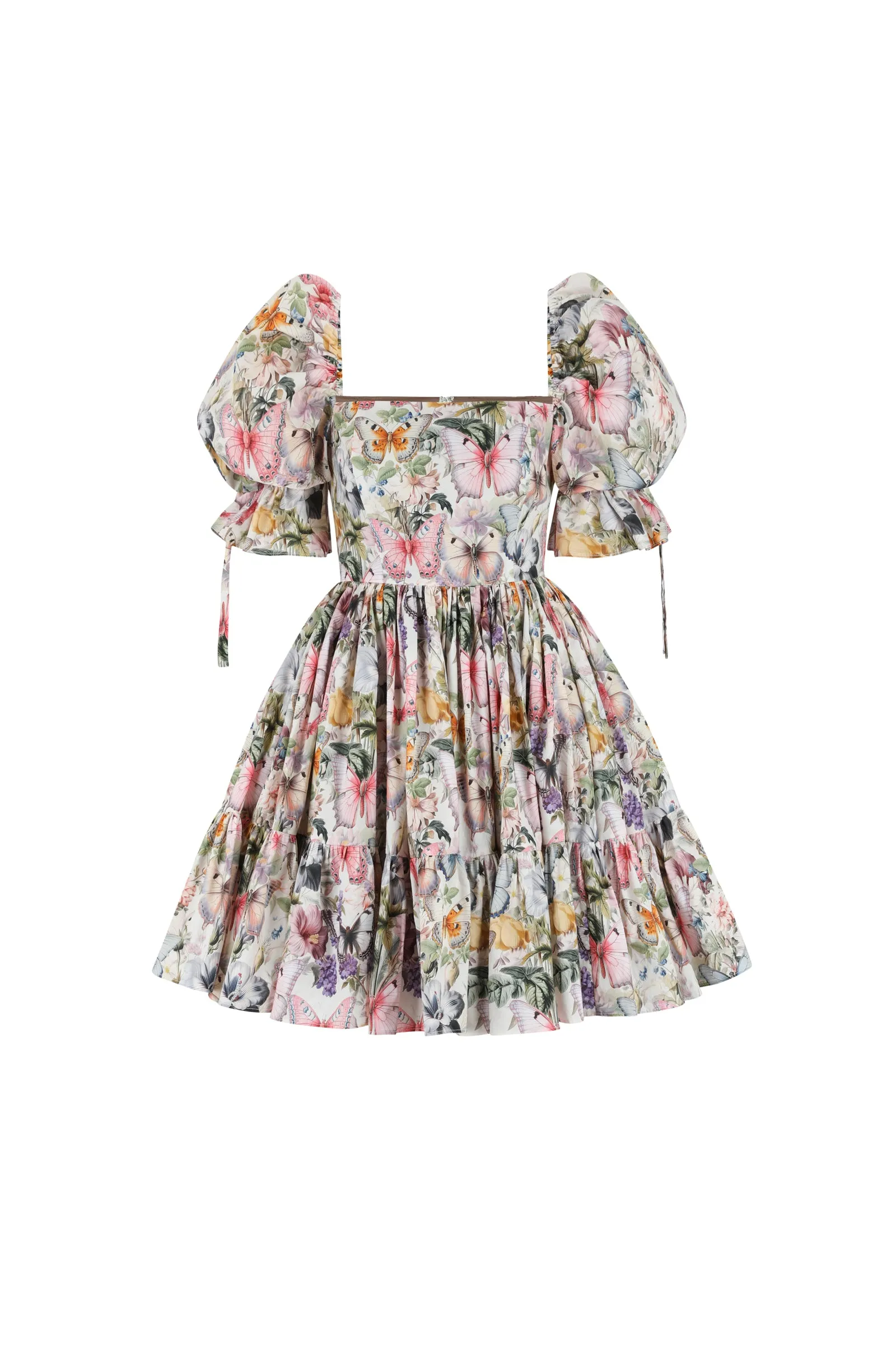 The Butterfly Botanics Mini Market Dress sold by Selkie product image thumbnail 3