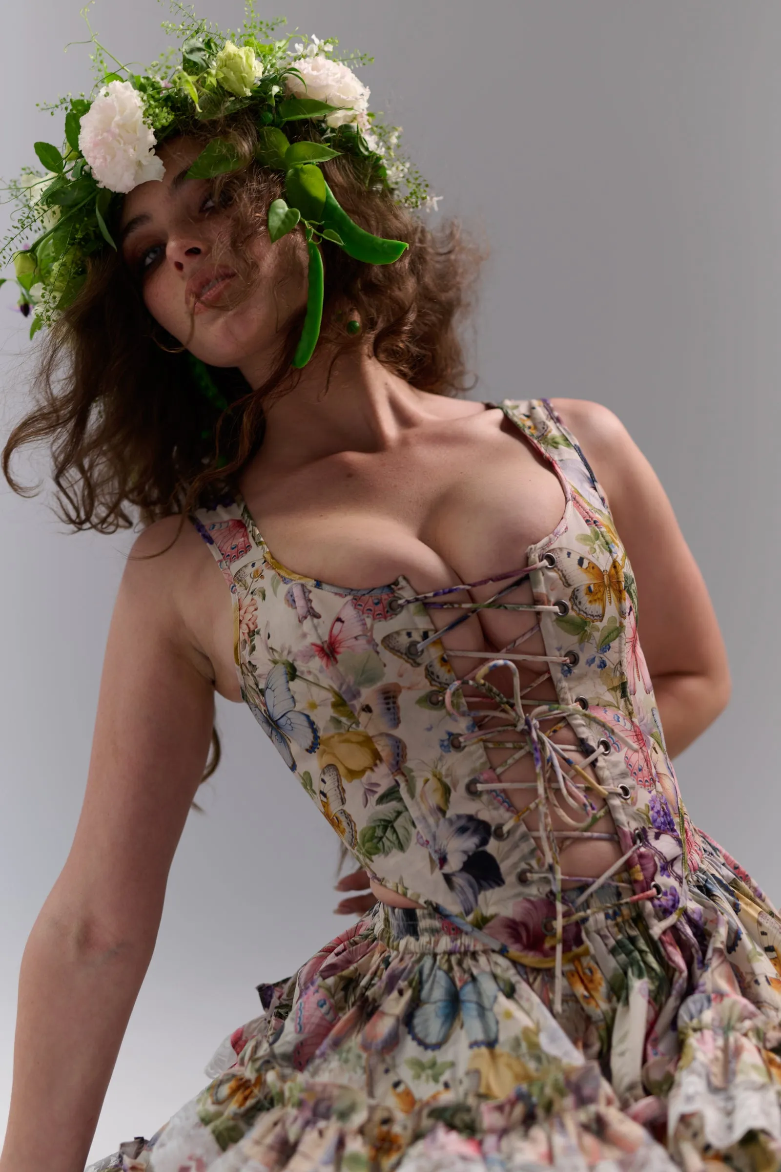 The Butterfly Botanics Duchess Corset sold by Selkie