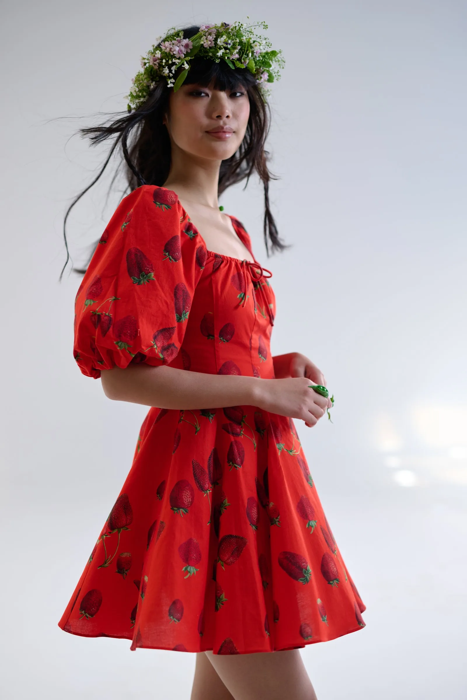 Like Strawberries Mini Day Dress sold by Selkie product image thumbnail 3