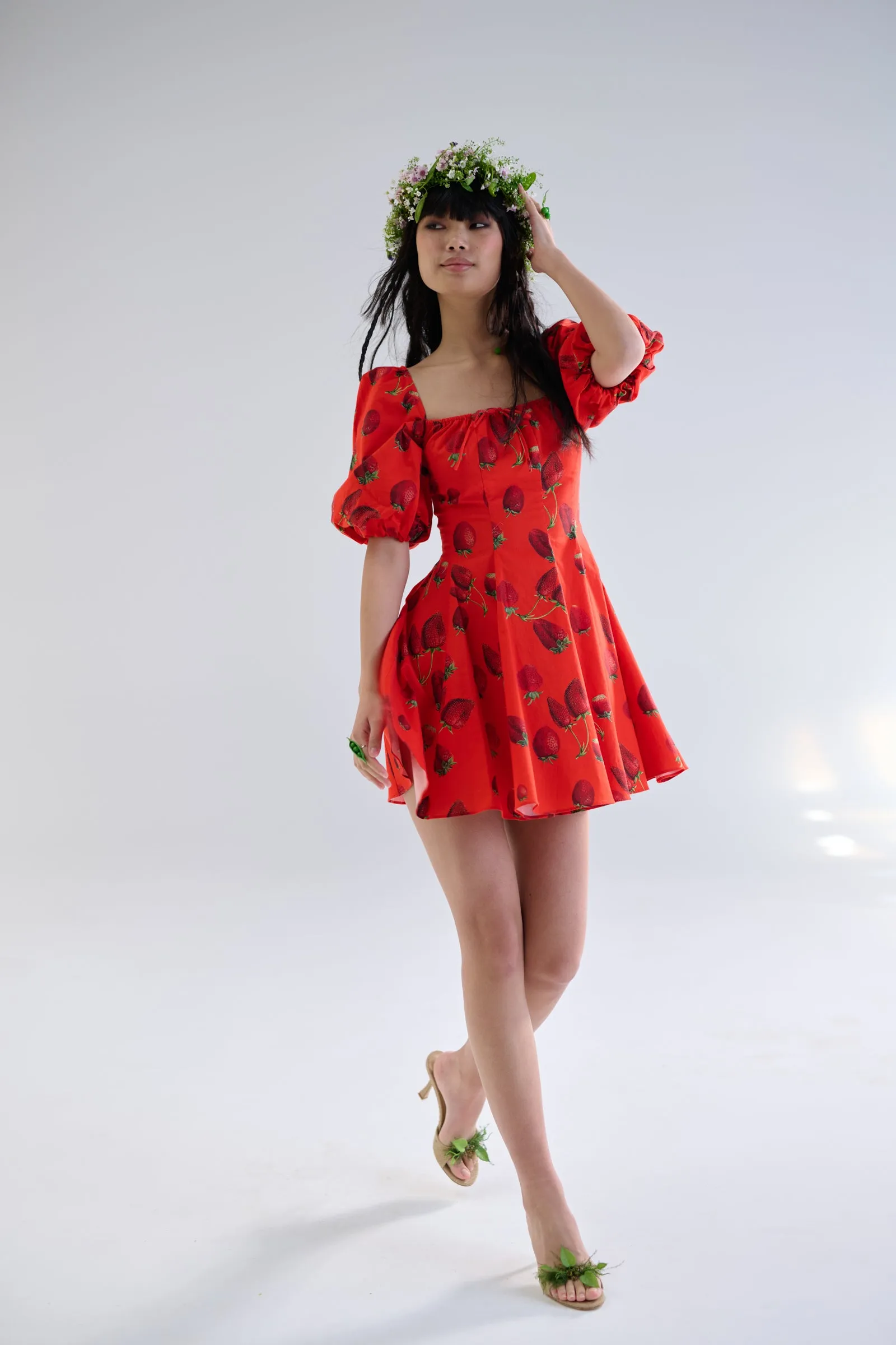 Like Strawberries Mini Day Dress sold by Selkie product image thumbnail 5