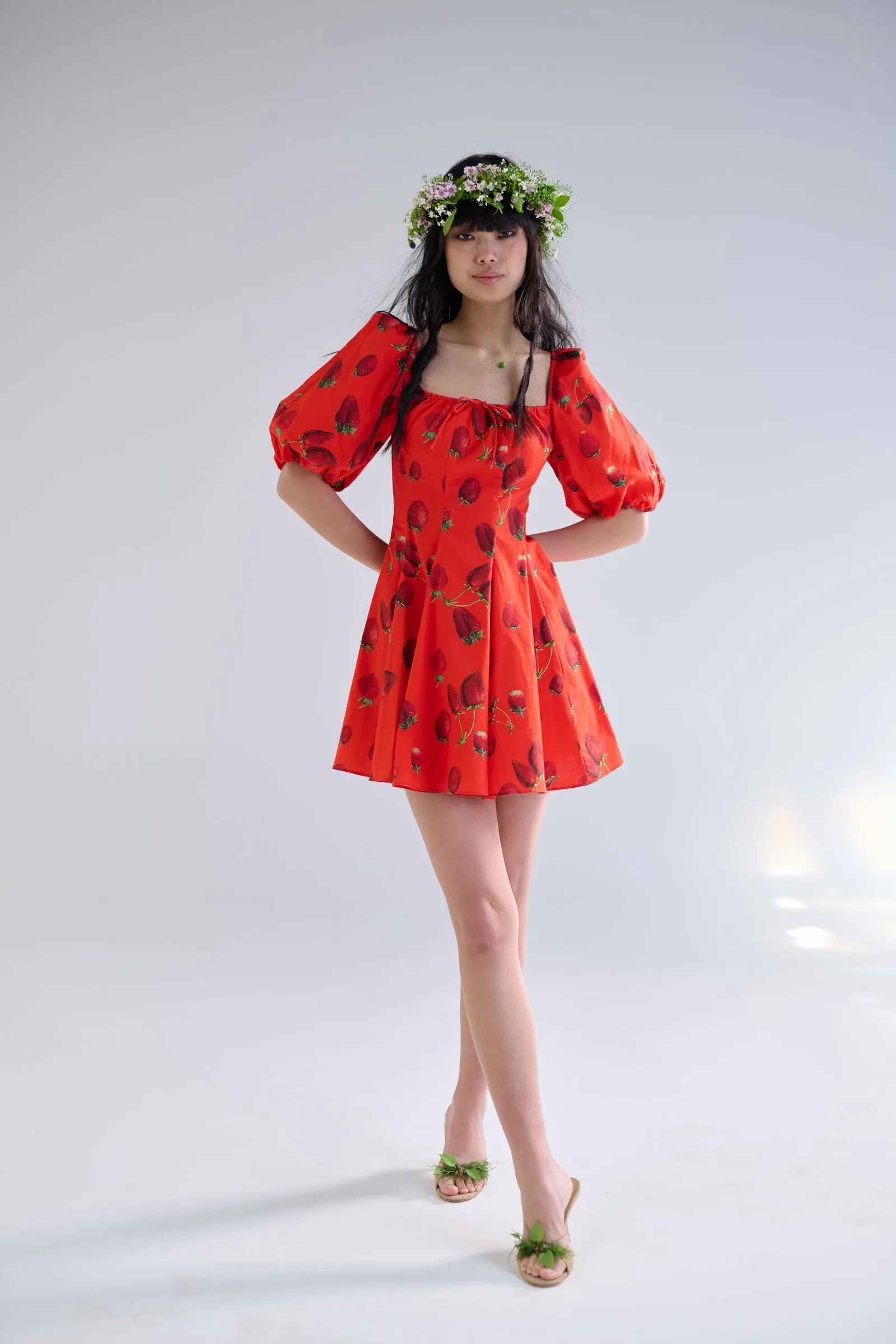 Like Strawberries Mini Day Dress sold by Selkie product image thumbnail 2