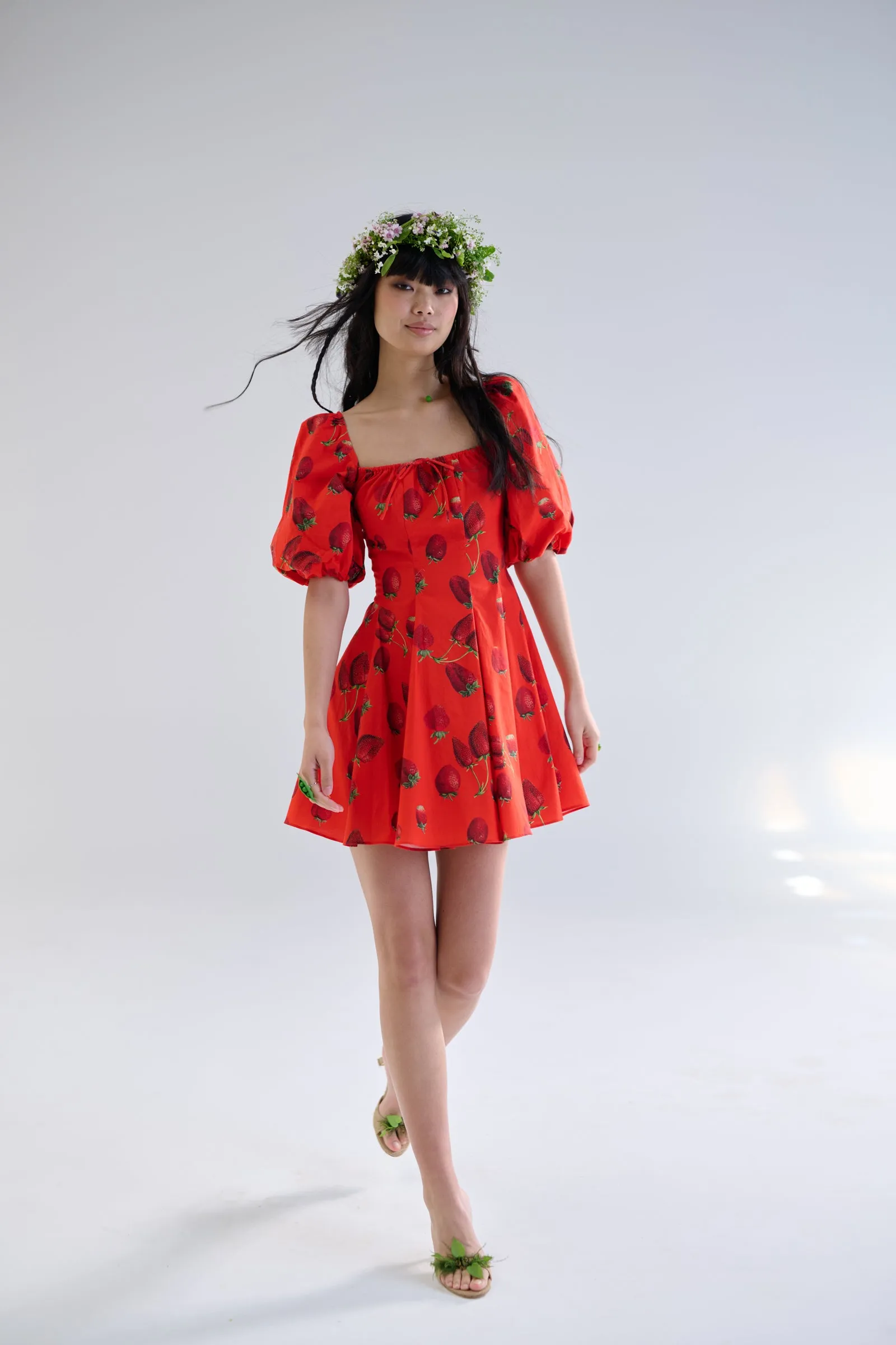 Like Strawberries Mini Day Dress sold by Selkie product image thumbnail 4