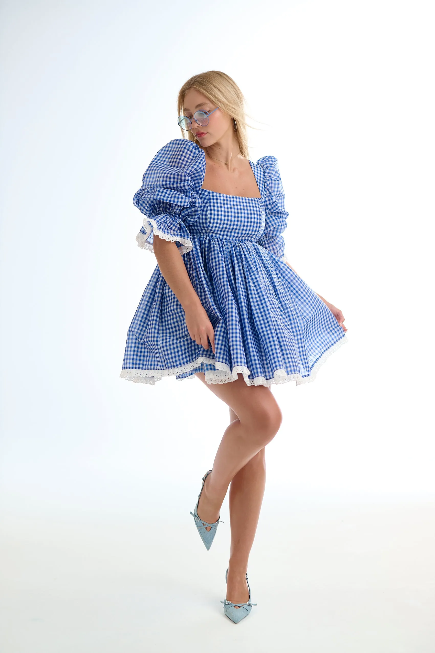 The Sailor Gingham Drama School Dress sold by Selkie