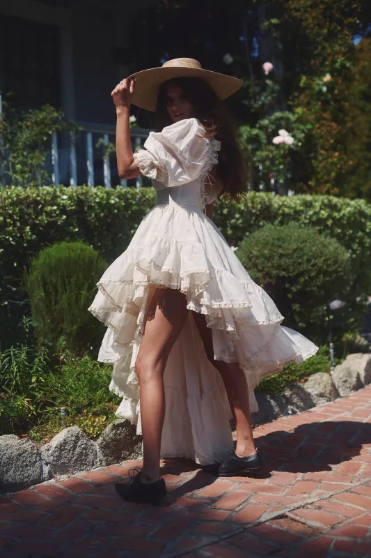 The Cream Silk Organdy Tree Hugger Dress sold by Selkie