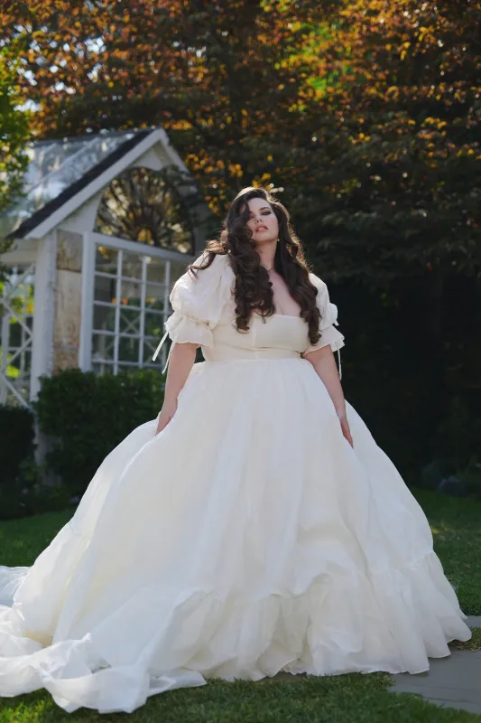 The Ivory Silk Organdy Fanfiction Bridal Gown sold by Selkie