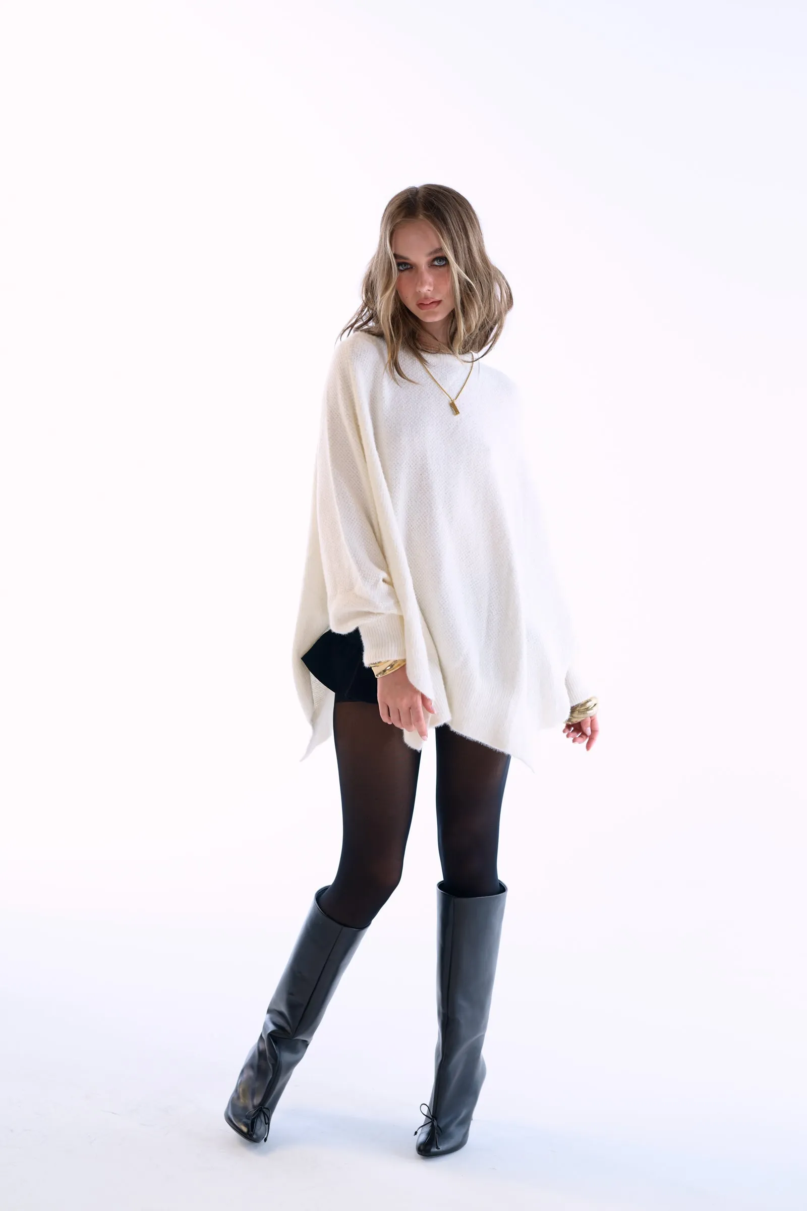 The Ivory Ballet Fuzz Sweater sold by Selkie product image thumbnail 3