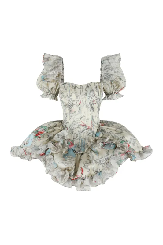 Paint the Town French Silk Countess Dress sold by Selkie