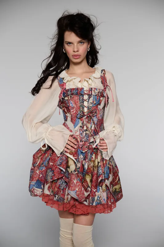 The Lady and the Unicorn Wonderland Corset sold by Selkie