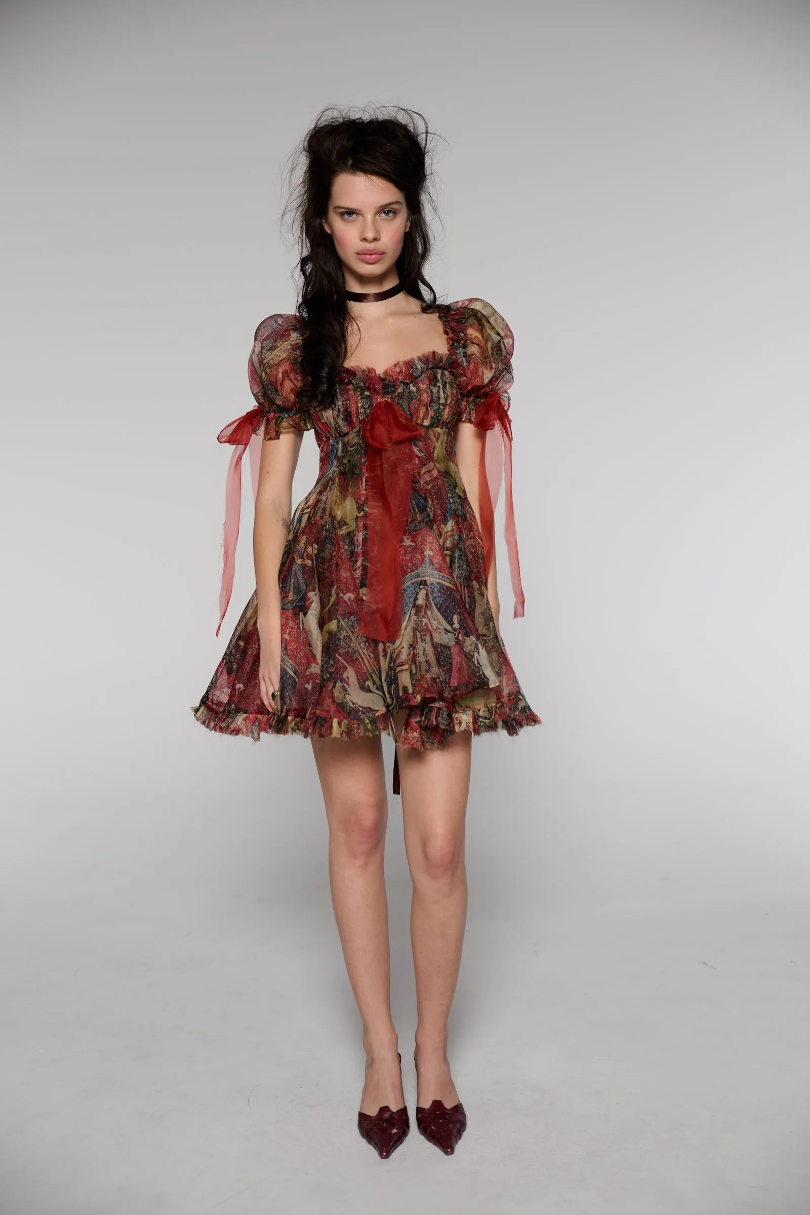 The Lady and the Unicorn Silk Organza Tulum Dress sold by Selkie product image thumbnail 2