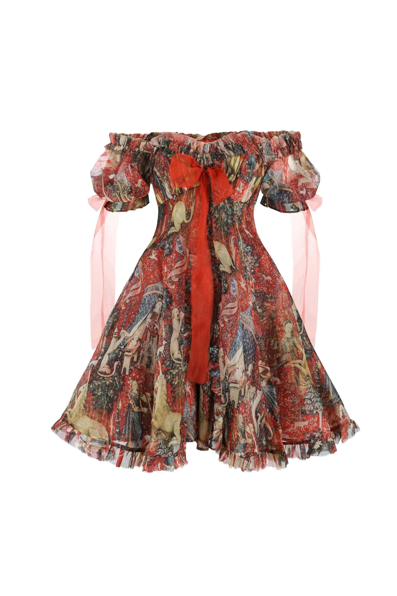 The Lady and the Unicorn Silk Organza Tulum Dress sold by Selkie product image thumbnail 5