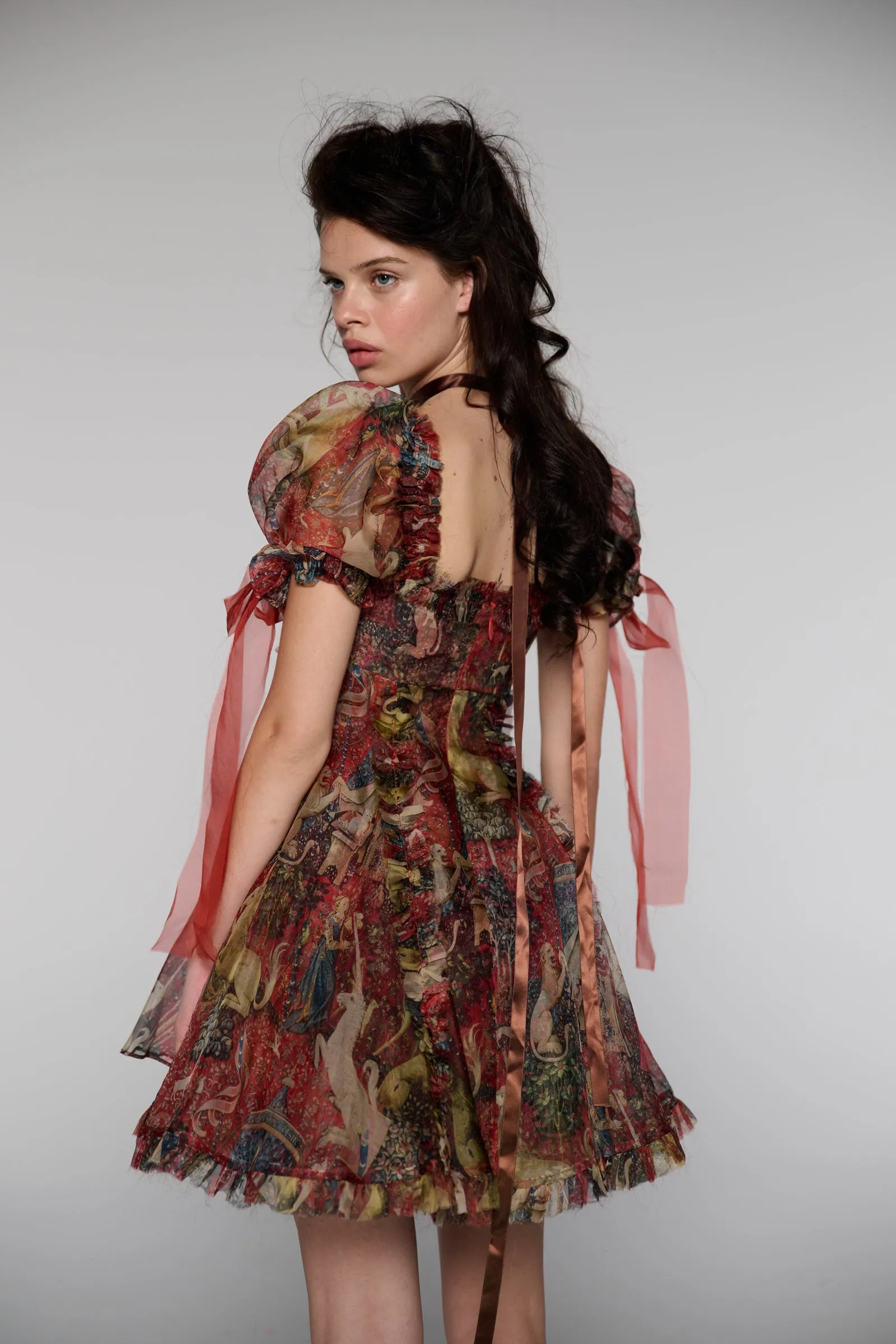 The Lady and the Unicorn Silk Organza Tulum Dress sold by Selkie product image thumbnail 3