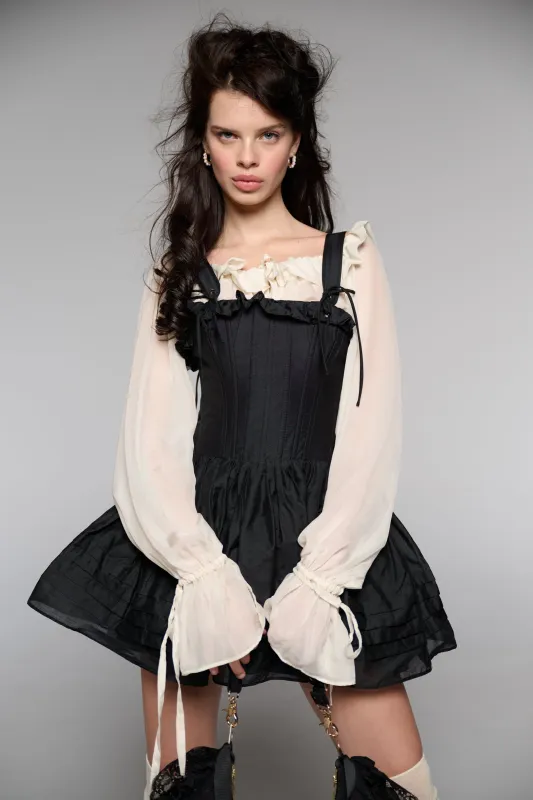 The Caviar Silk Organdy Choose Your Own Adventure Dress sold by Selkie