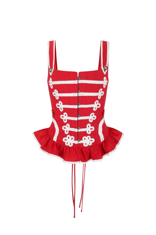 The Rouge Soldier Corset sold by Selkie