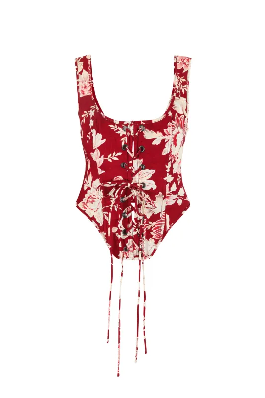 The Mistletoe Kisses Duchess Corset made by Selkie