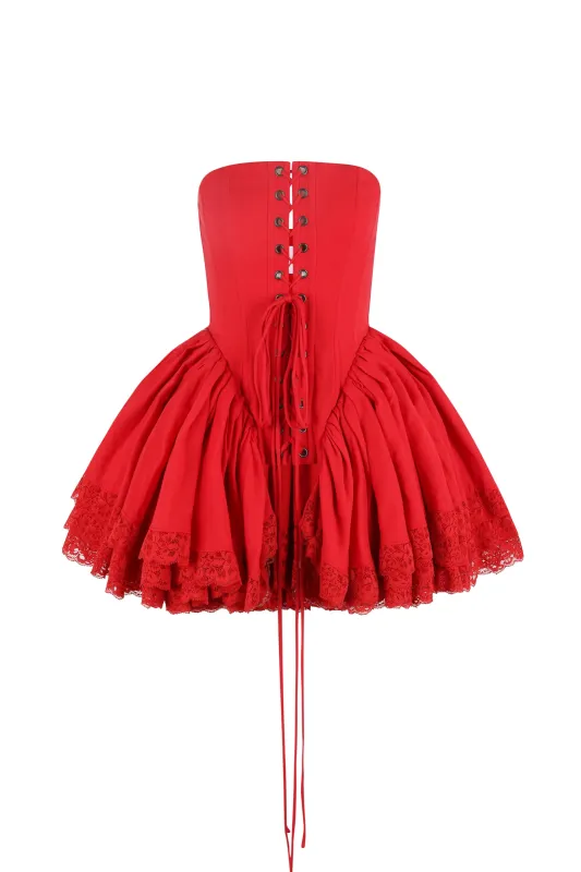 The Rouge Victorian Corset sold by Selkie