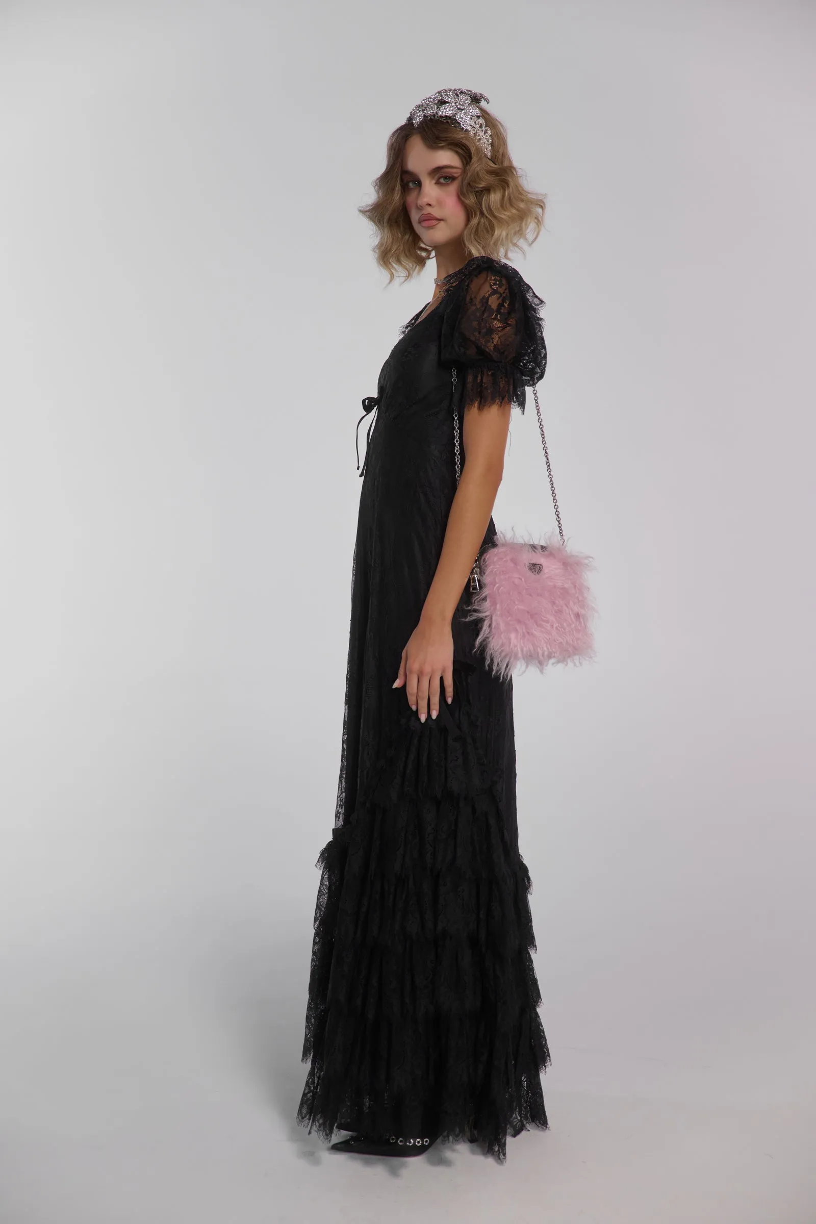 The Caviar Lace Gatsby Slip Dress sold by Selkie product image thumbnail 4
