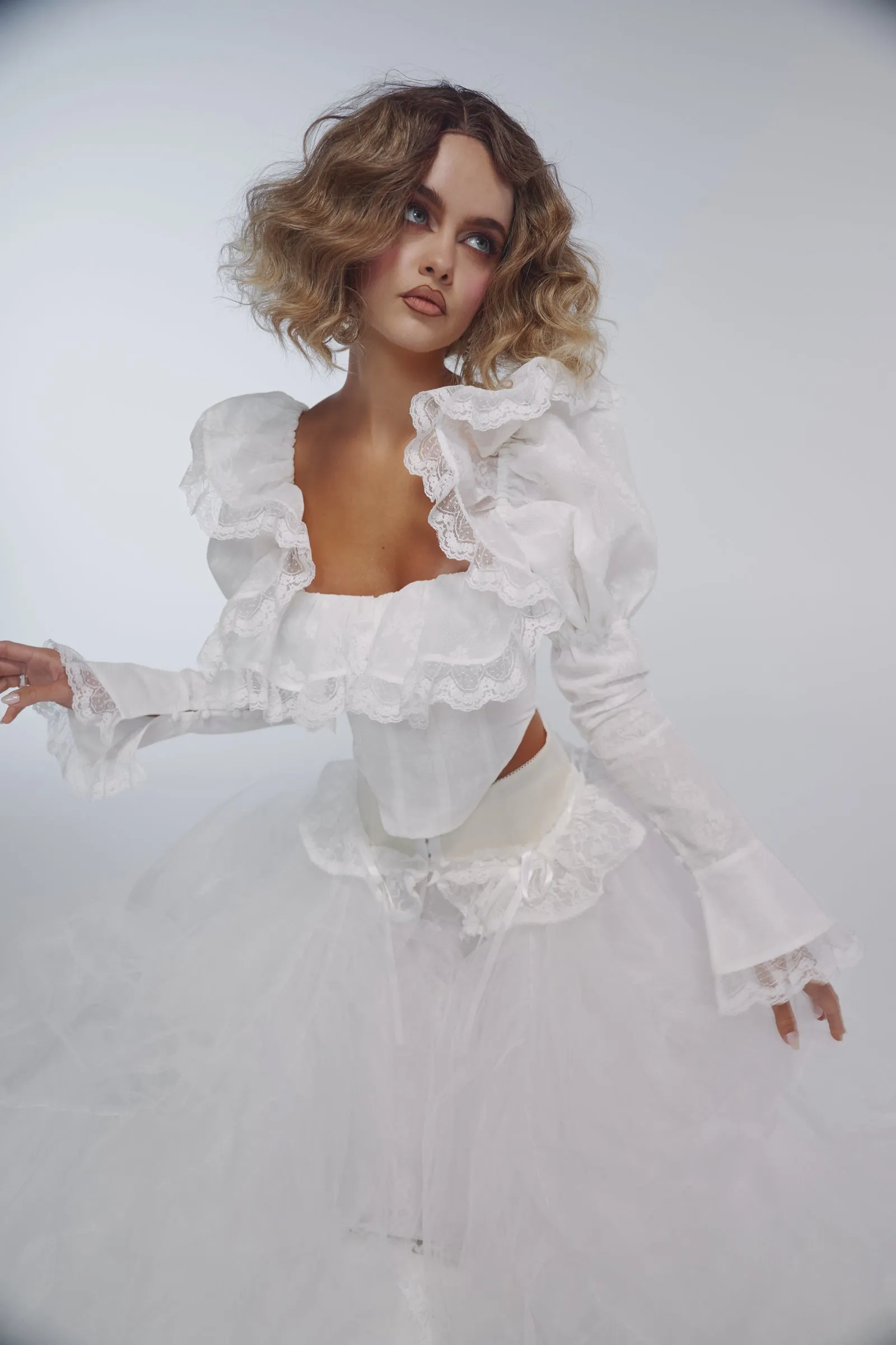 The Ivory Coquette Corset sold by Selkie product image thumbnail 2