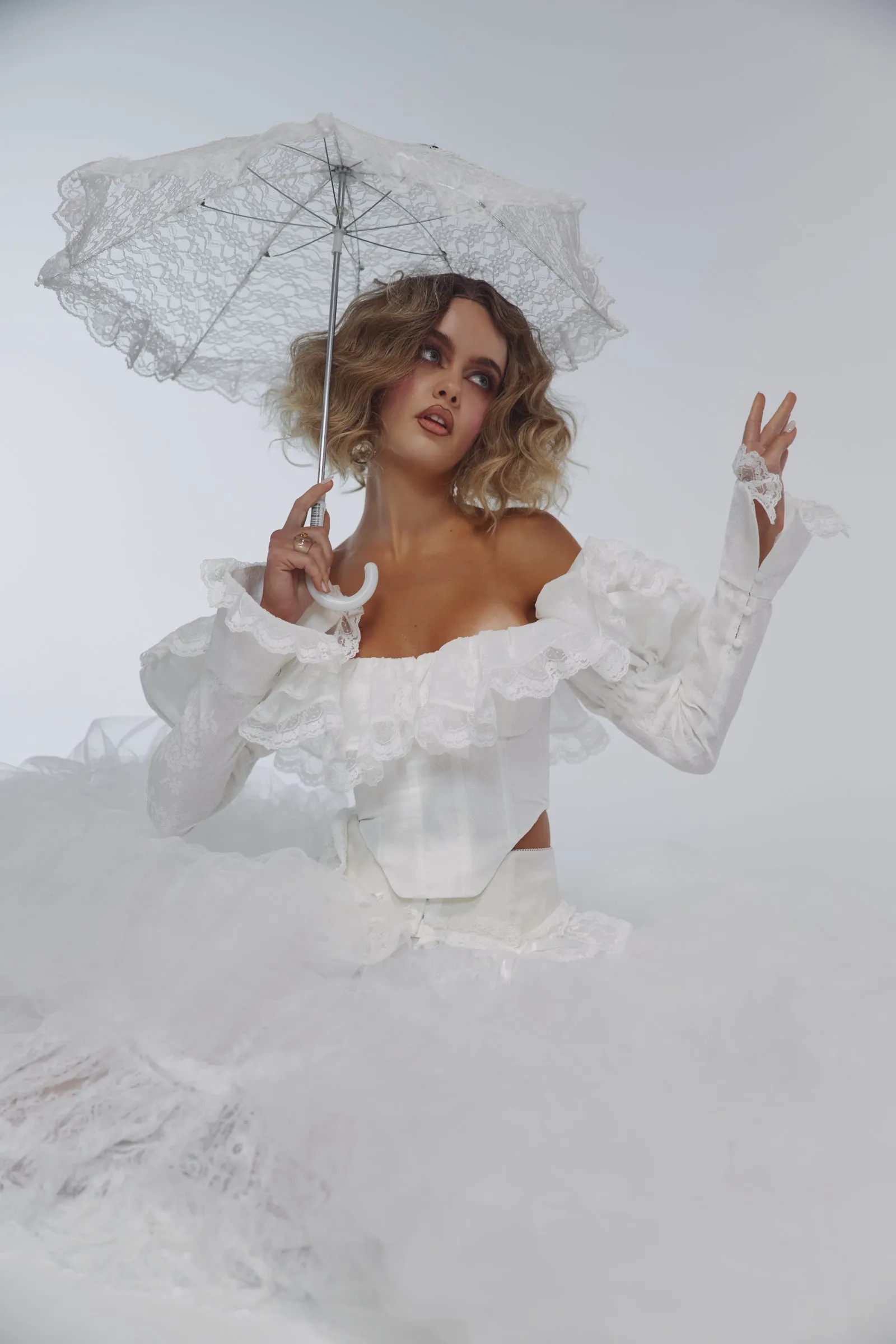 The Ivory Coquette Corset sold by Selkie product image thumbnail 5