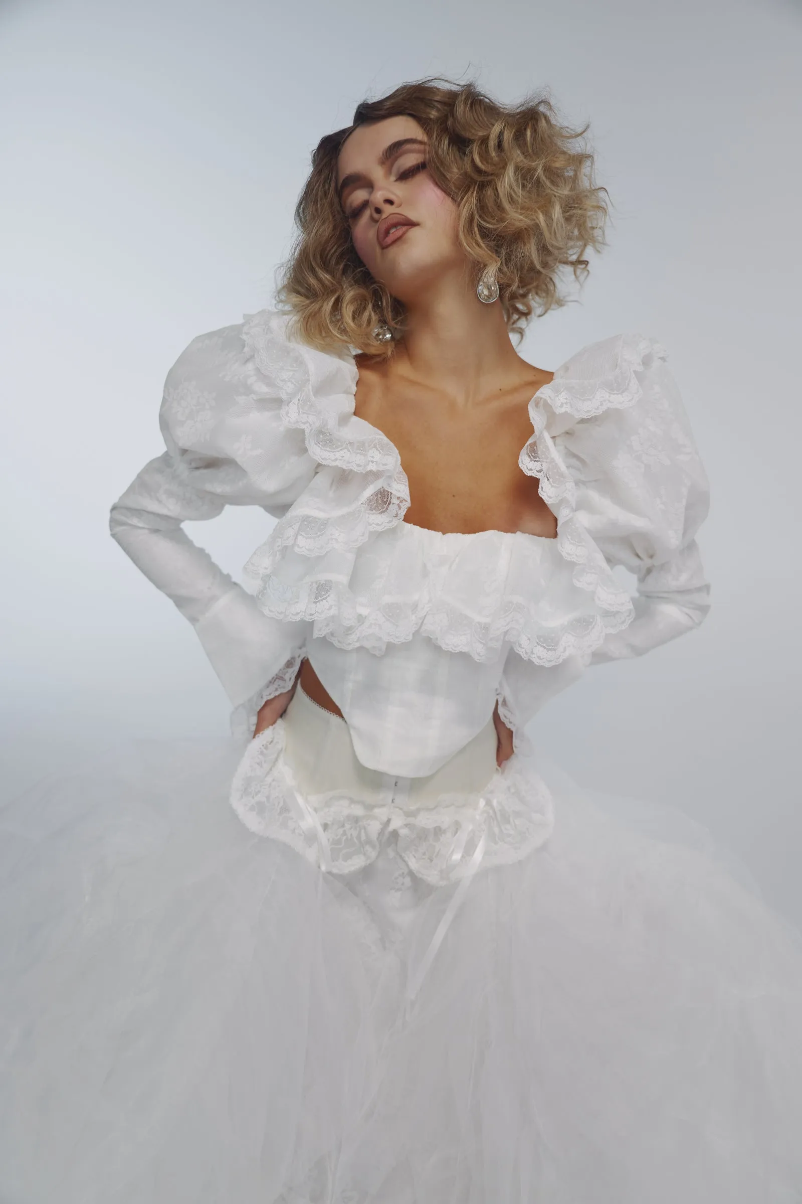 The Ivory Coquette Corset sold by Selkie product image thumbnail 3