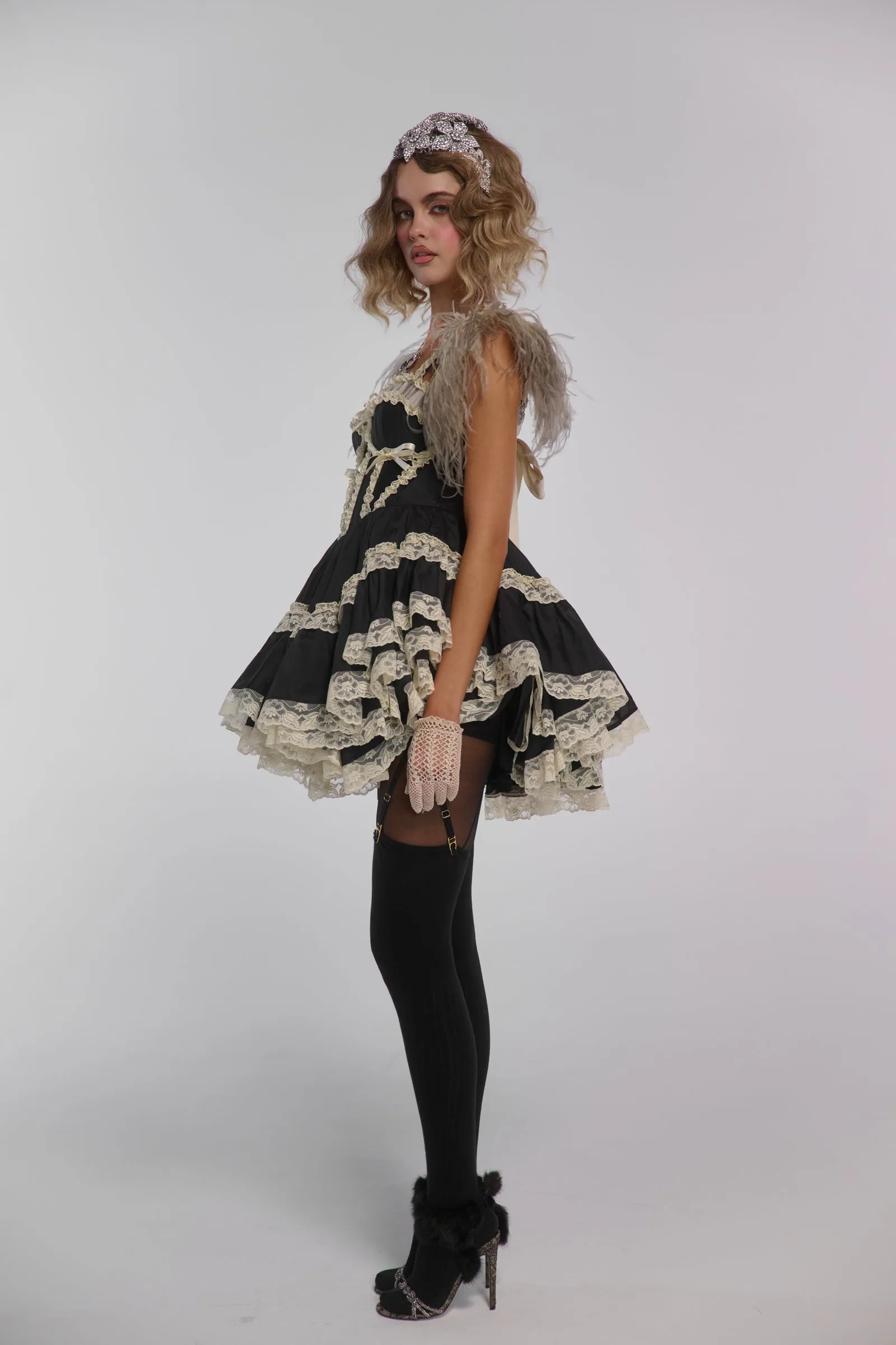 The Moulin Rouge Mini Dress sold by Selkie product image thumbnail 3
