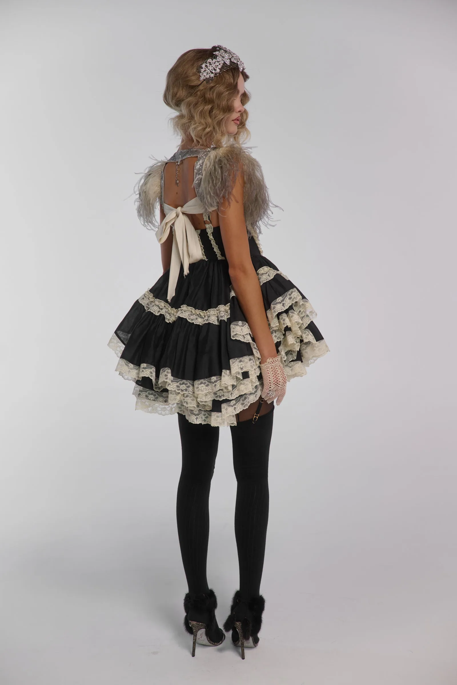 The Moulin Rouge Mini Dress sold by Selkie product image thumbnail 4