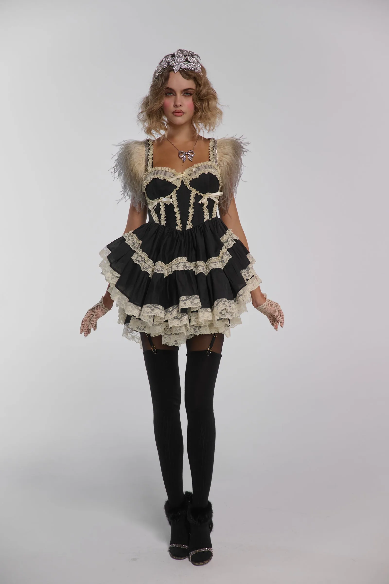 The Moulin Rouge Mini Dress sold by Selkie product image thumbnail 2