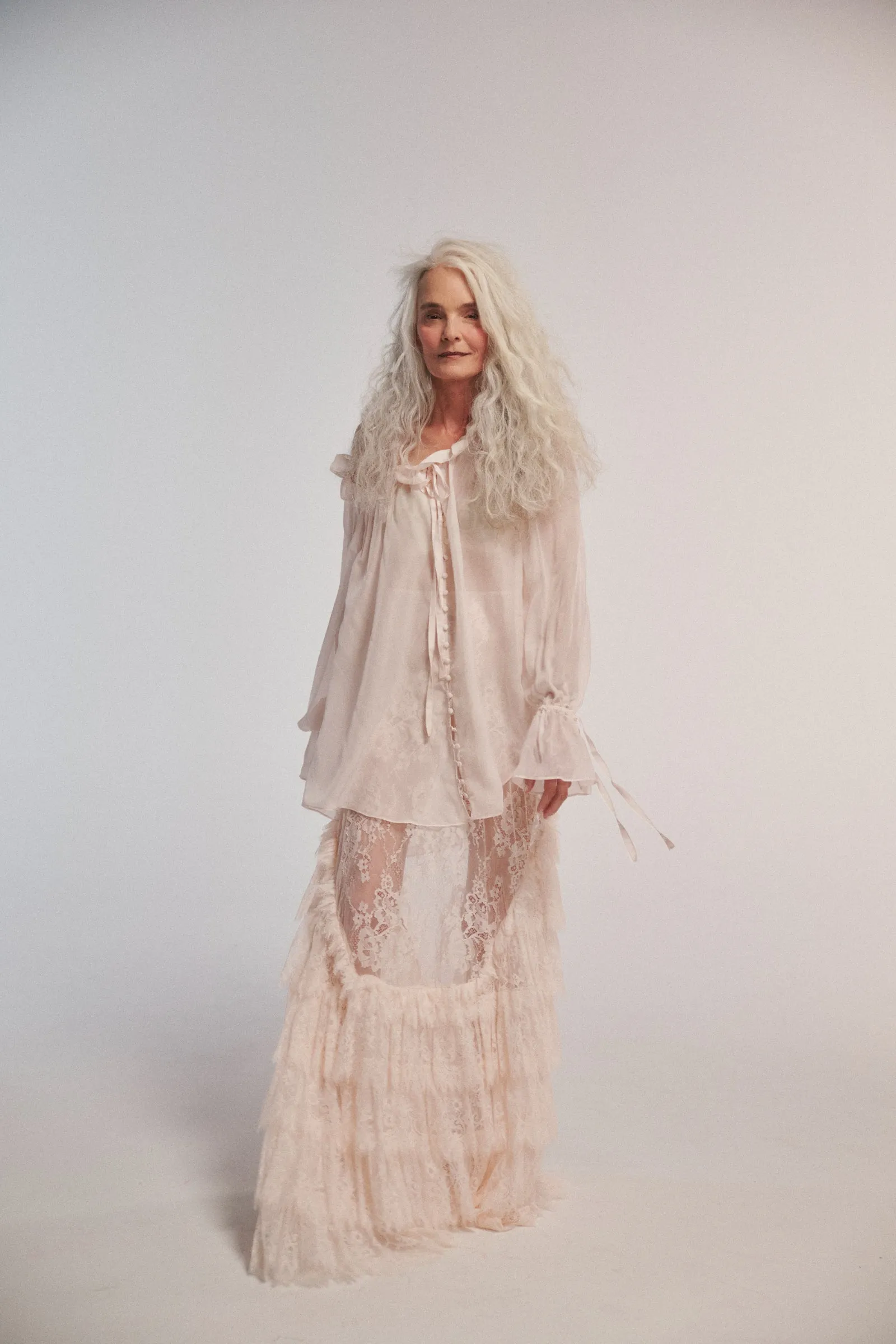 The Silk Blush Shakespeare Blouse sold by Selkie product image thumbnail 5