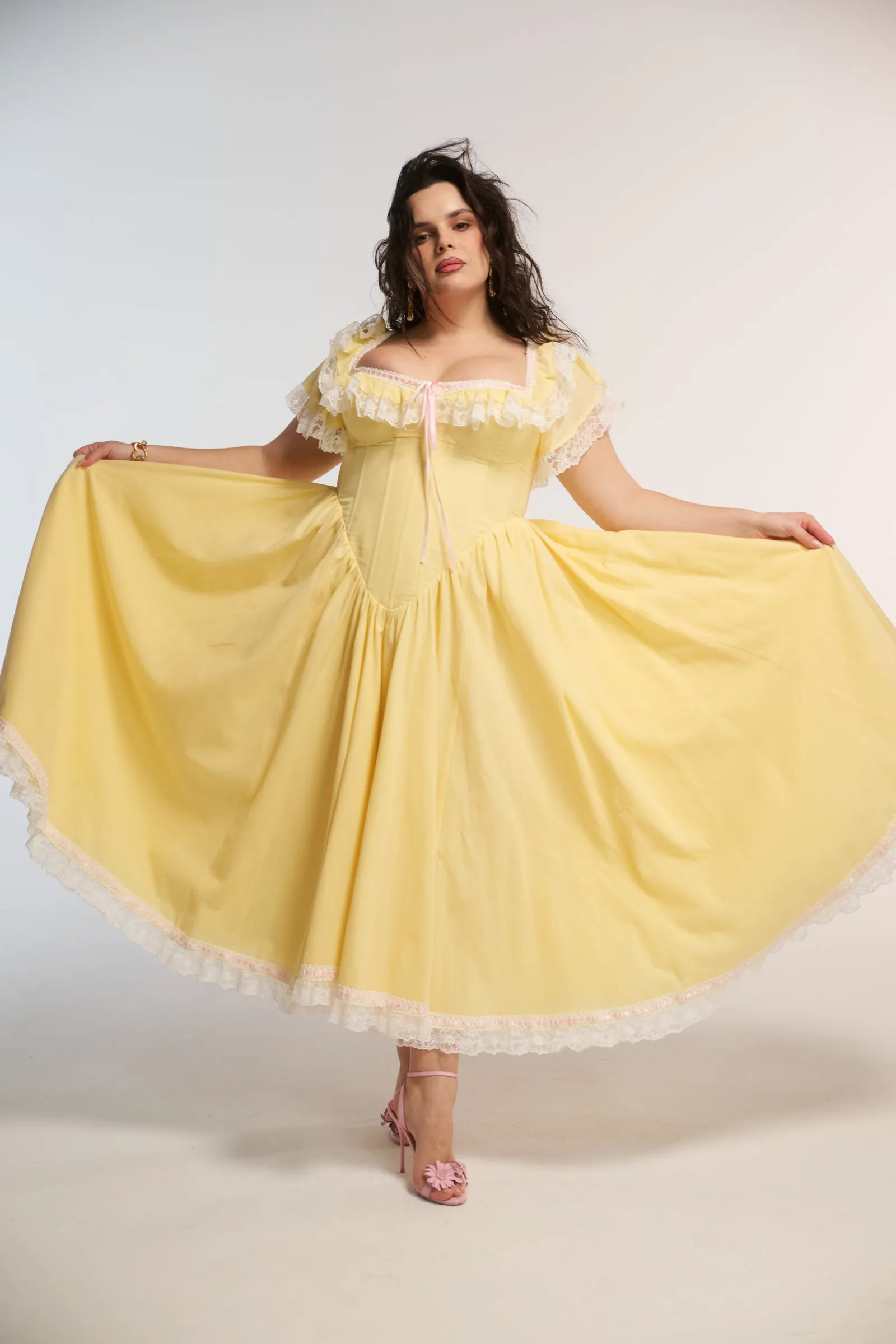 The Custard Cupid Dress sold by Selkie product image thumbnail 4