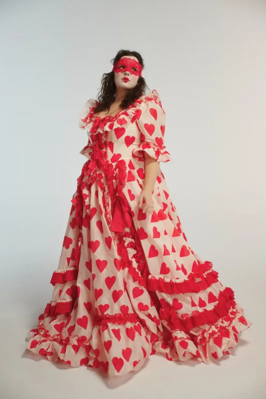 The Silk Organdy Queen Of Hearts Antoinette Gown made by Selkie