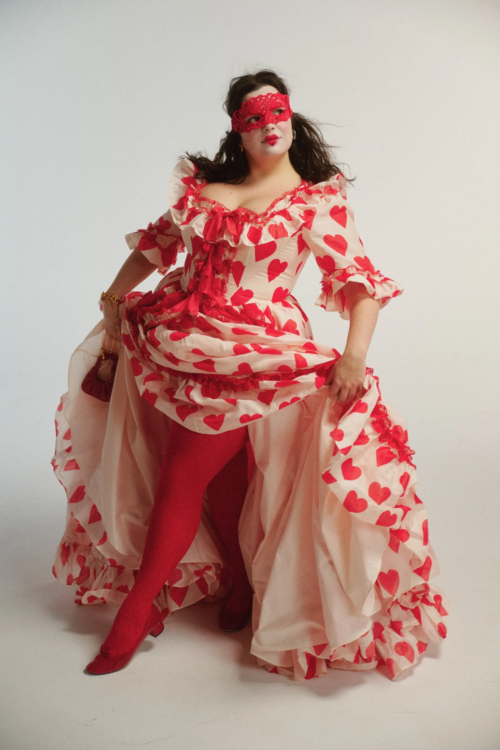 The Silk Organdy Queen Of Hearts Antoinette Gown sold by Selkie product image thumbnail 2